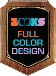 American Walnut Shield Shaped Plaques - Color