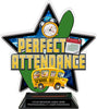 Perfect Attendance Colorix-T Acrylic Trophy- 8.25 inch [TACR8-KN-PA-Q]
