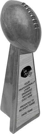 Antique Silver Football Resin Award- 15 inch [RFTB-202]