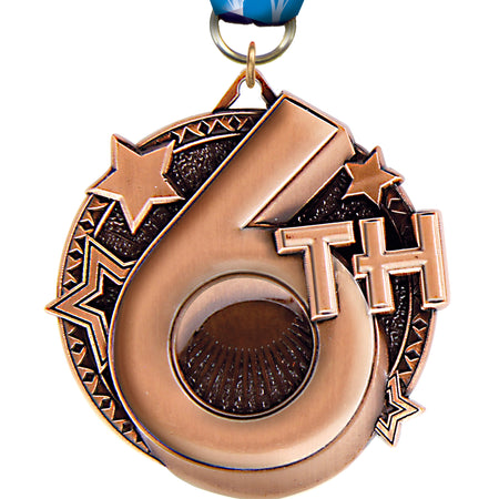 6th Ultra-Impact 3-D 2" Medal [MDTD2-6TH]