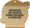 Custom Color Wood Medal- 3.75 inch [MXWM375]