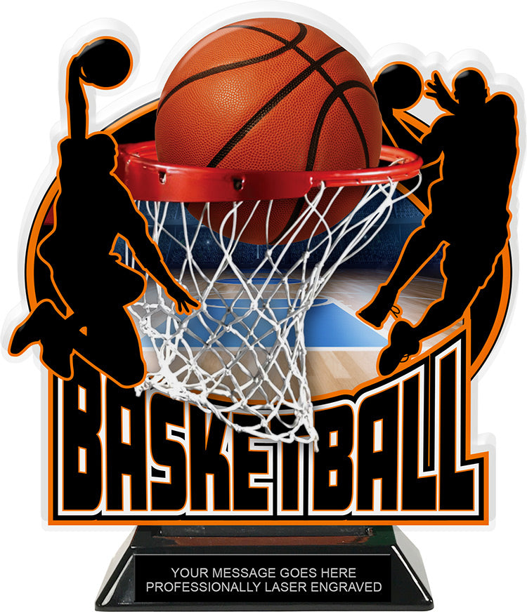 Basketball Colorix-T Acrylic Trophy- 8.25 inch [TACR8-BK-Q]
