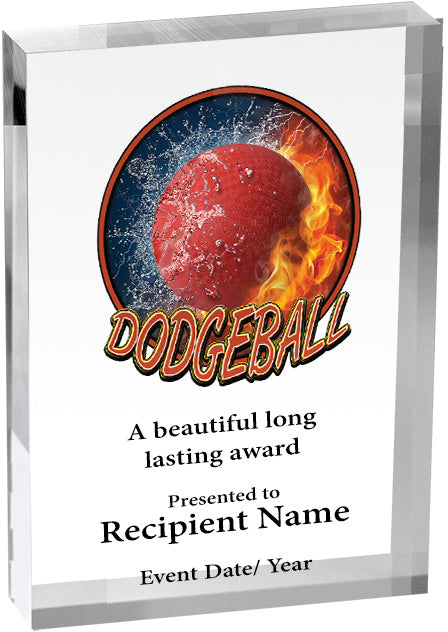 Dodgeball Vibrix Acrylic Award [ACB57V-DGBL]