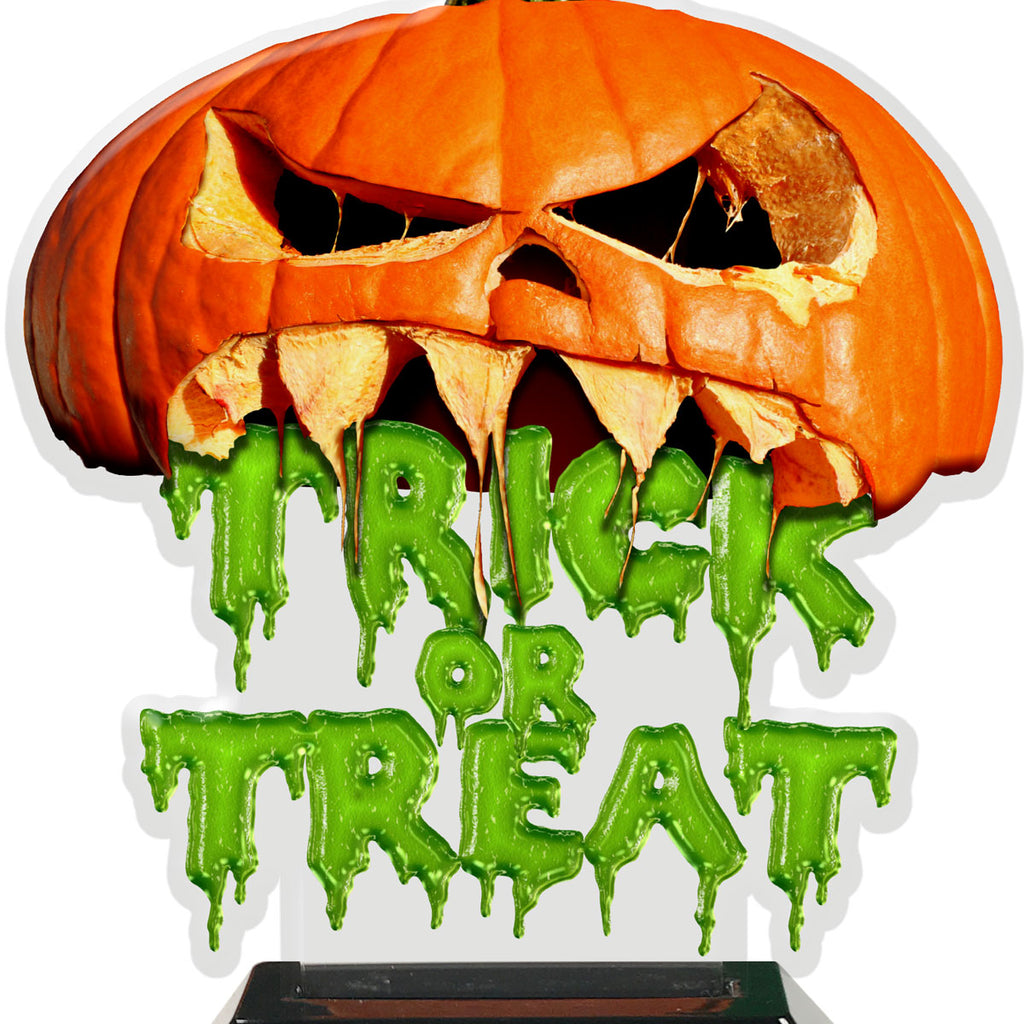 Halloween Jack-o-Lantern Trick or Treat Colorix-T Acrylic Trophies