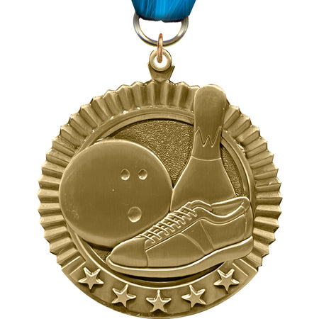 2.75" Bowling 5 Star Medal [MP36-BW]