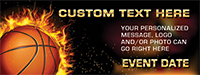 Basketball 2 x 5 Vinyl Banner- Flames [VB-BK-FLM-25]