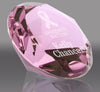 Pink Crystal Diamond Paperweight - 3.9 inch [CTDIA-LG-PNK-X]