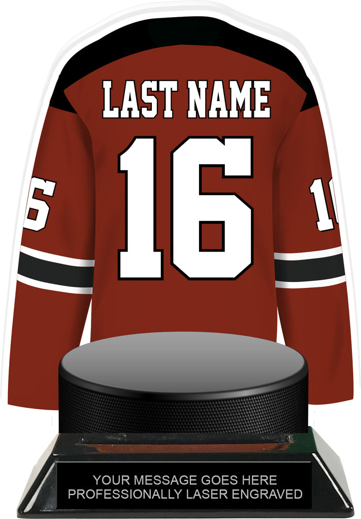 Hockey Jersey Colorix-T Acrylic Trophy- Maroon [TACR7-JSY-HK-MRN-Q]