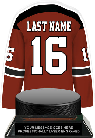 Hockey Jersey Colorix-T Acrylic Trophy- Maroon [TACR7-JSY-HK-MRN-Q]