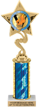 Star Color Insert Trophy w/ Column [Ti12-J06]