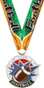 Football USA Sport Medal- Silver [M2USA-FB-S]