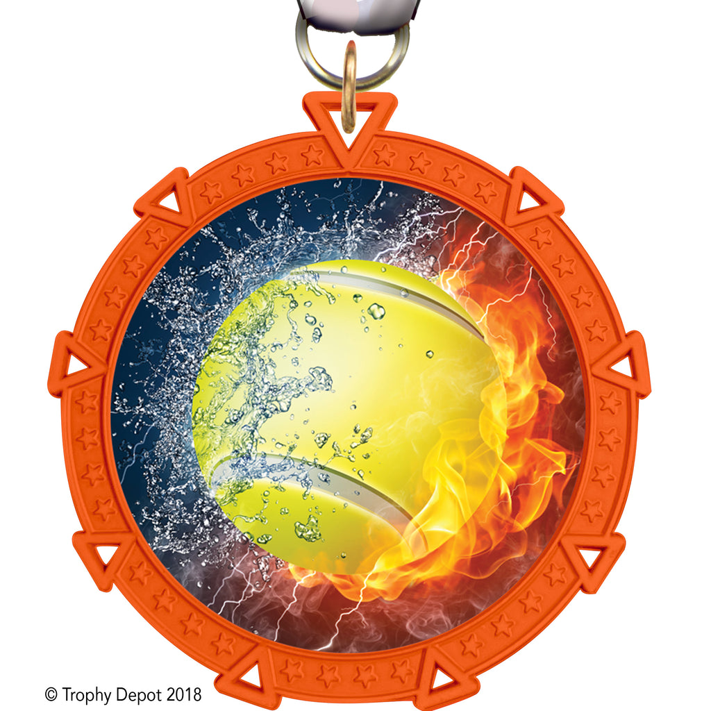 2.5" Orange Starforce Insert Medal - TD Exclusive! [M36STR-ORG]