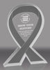 Gray Awareness Ribbon Acrylic Award - 6 inch [ATRIB-GRY-6-Q]