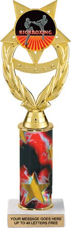 Wreath Victory Color Insert Trophy w/ Column [Ti10-J97]