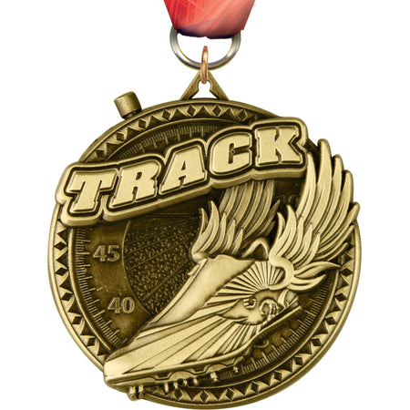 2" Track Ultra-Impact 3-D Medal [MDTD2-TK]