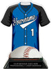Baseball Jersey Colorix-T Acrylic Trophy- Blue [TACR7-JSY-BS-BLU-Q]