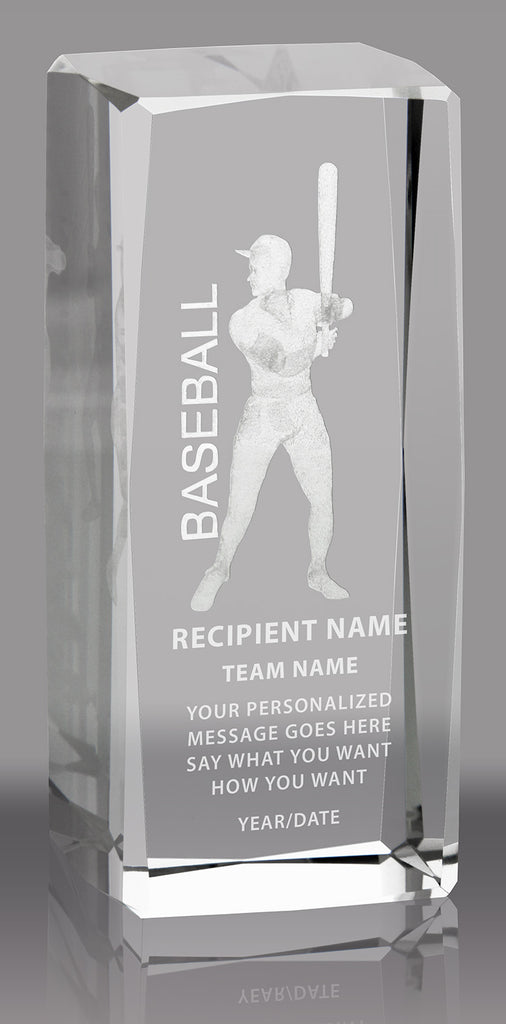 Baseball 3D Laser Sport Crystal [CMSPRT-BS]