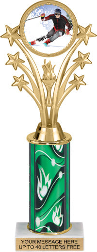 Shooting Stars Color Insert Trophy w/ Column [Ti10-J58]