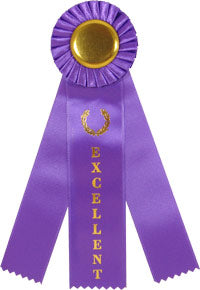 Excellent Triple Streamer Rosette Ribbon [R10R3-EXC]
