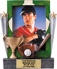 Baseball Painted Resin Photo Frame [RPHM7-BS]