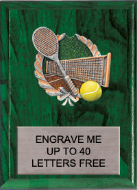 6"x8" Tennis Millennium Plaque - 6x8 [PMC68-TN]