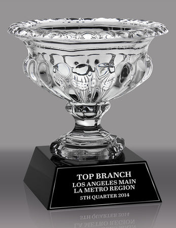 Crystal Wide Mouth Vase- 8 inch [CMV2B2]