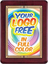 Custom Rosewood Stained Piano Finish Plaque  [TD3627-FC]