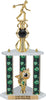 Bowling Sport Color Riser Three-Post Trophy [TCSR3P24-BW]