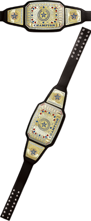 Champion Award Belt- Black & Gold [CAB-52-BLK]
