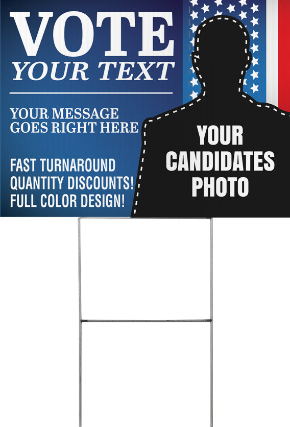 Portrait Political Yard Sign - 24 x 18 inch [YS2418-POL-PRT]