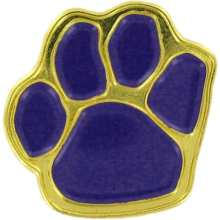 Purple Enameled Paw Print Pin [PCM-PAW-PRP]