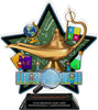 Lamp of Knowledge Younger Colorix-T Acrylic Trophy- 8.25 inch [TACR8-KN-LMPY-Q]