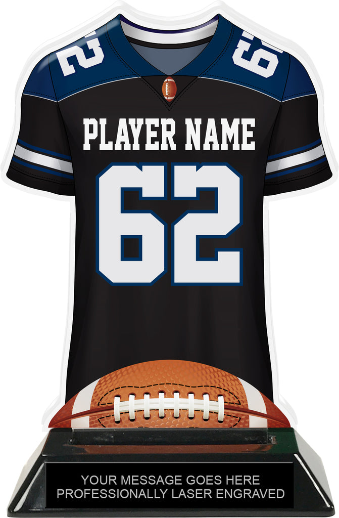 Football Jersey Colorix-T Acrylic Trophy - Navy [TACR7-JSY-FB-NVY-Q]