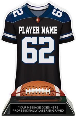 Football Jersey Colorix-T Acrylic Trophy - Navy [TACR7-JSY-FB-NVY-Q]