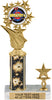 Star Frame Color Insert Trophy with 1 Trim [T1T10i-C96]