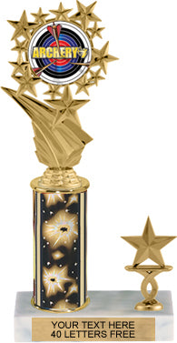 Star Frame Color Insert Trophy with 1 Trim [T1T10i-C96]