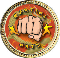 Martial Arts Round Insert Pin [P78RI-MA]