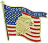 Stronger Together American Flag Pin [PCM-USA-715]