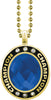 Blue Gem Gold Champion Charm [CSOV-CHMP-STN-BLU-G]