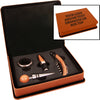 Rawhide Laserable Leatherette 4-Piece Wine Tool Set [WJT54]
