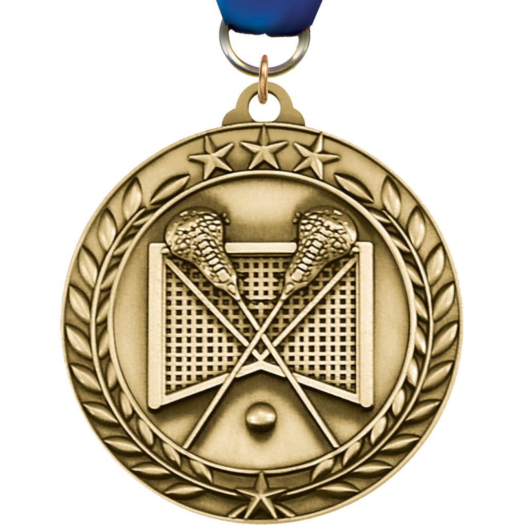 Lacrosse 1.75 inch Dimensional Medal [MSW1-LC]