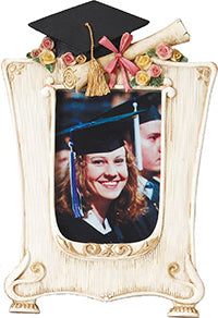 Graduate Female Painted Resin Photo Frame [RPHM7-GRDF]