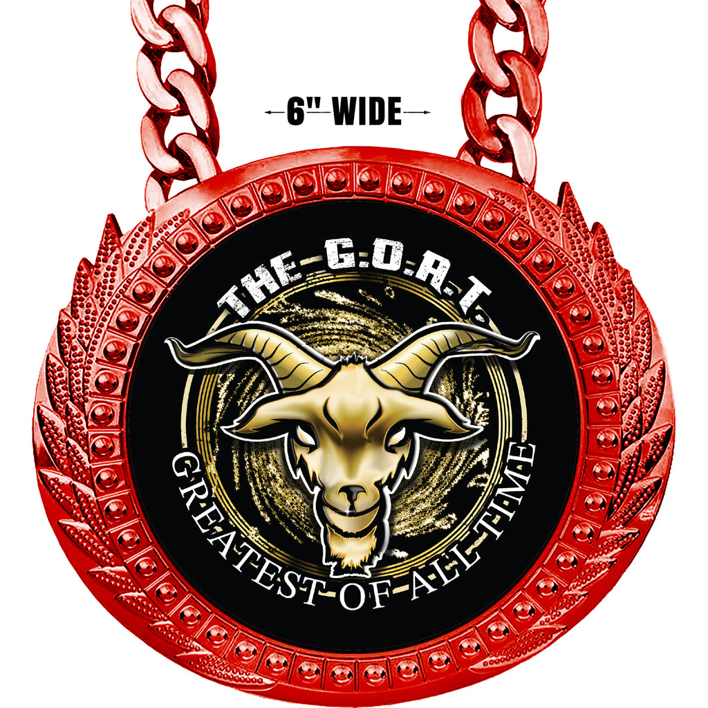 The G.O.A.T. 6 inch Red Champion Chain [CCSP-RED-GOAT]