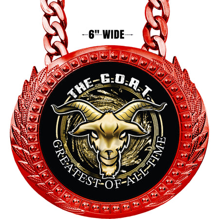 The G.O.A.T. 6 inch Red Champion Chain [CCSP-RED-GOAT]