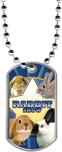 Rabbit Show Dog Tags [DTLAM2-RBT]