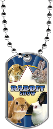 Rabbit Show Dog Tags [DTLAM2-RBT]