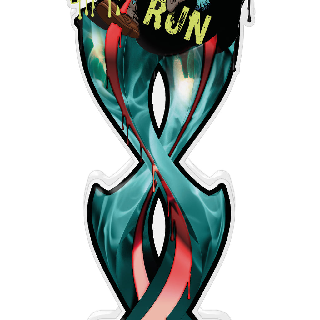 Zombie Fun Run Tribal Flames Colorix-T Acrylic Trophies