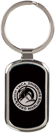 Rectangular Key Ring- Black [KCREC090BK]