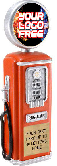 Regular Gas Pump Custom Insert Resin Trophy [SXGP-87]