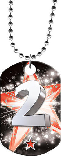 2nd Place Monster Dog Tag [DTXL-2ND]